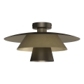 Loftlampe PLATO 1xE27/15W/230V Ø 32 cm bronzefarvet