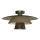 Loftlampe PLATO 1xE27/15W/230V Ø 32 cm bronzefarvet