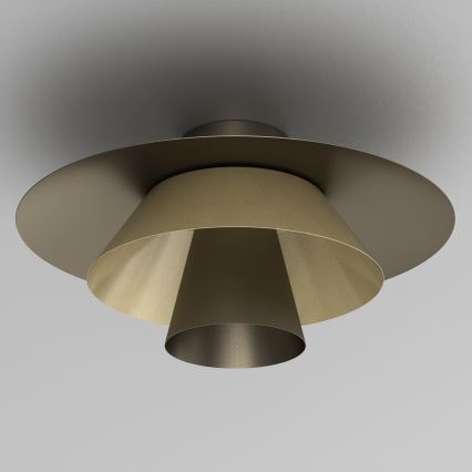 Loftlampe PLATO 1xE27/15W/230V Ø 32 cm bronzefarvet