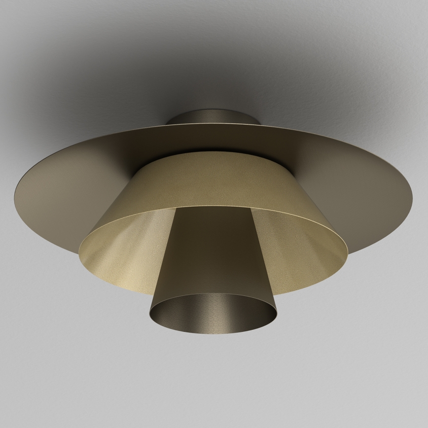 Loftlampe PLATO 1xE27/15W/230V Ø 32 cm bronzefarvet
