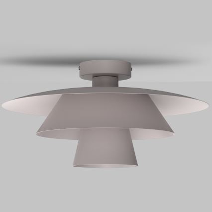 Loftlampe PLATO 1xE27/15W/230V Ø 32 cm cremefarvet