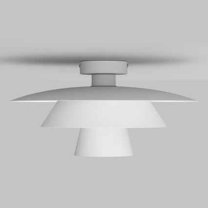 Loftlampe PLATO 1xE27/15W/230V Ø 32 cm hvid