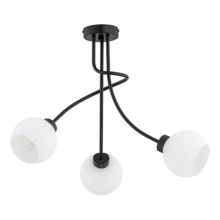 Loftlampe PLENA 3xE27/15W/230V sort