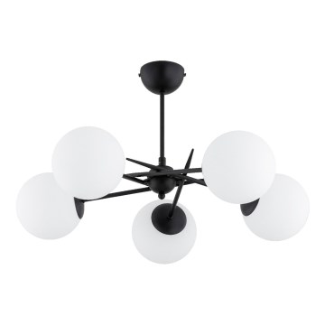 Loftlampe PRIMERY 5xE14/10W/230V sort