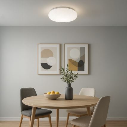 Loftlampe PULSO 3xE27/15W/230V Ø 42 cm hvid