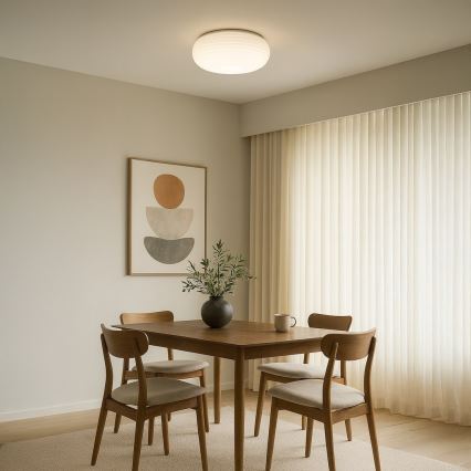 Loftlampe PULSO 3xE27/15W/230V Ø 42 cm hvid