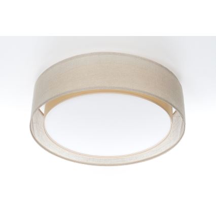 Loftlampe PURO 2xE27/40W/230V, diameter 50 cm, beige