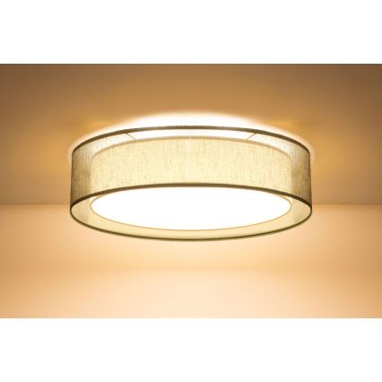 Loftlampe PURO 2xE27/40W/230V Ø 50 cm grøn