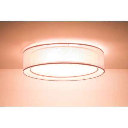 Loftlampe PURO 2xE27/40W/230V Ø 50 cm rosa