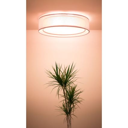 Loftlampe PURO 2xE27/40W/230V Ø 50 cm rosa