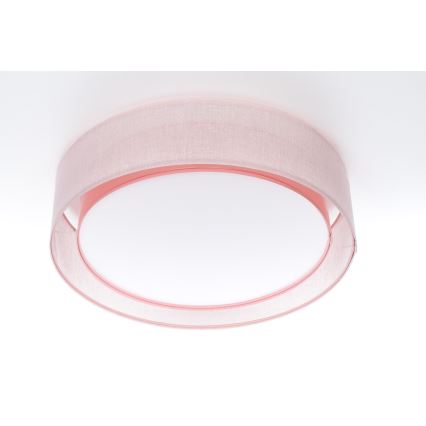 Loftlampe PURO 2xE27/40W/230V Ø 50 cm rosa