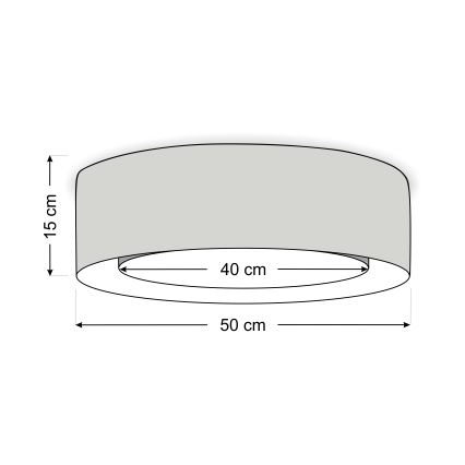 Loftlampe PURO 2xE27/40W/230V Ø 50 cm rosa