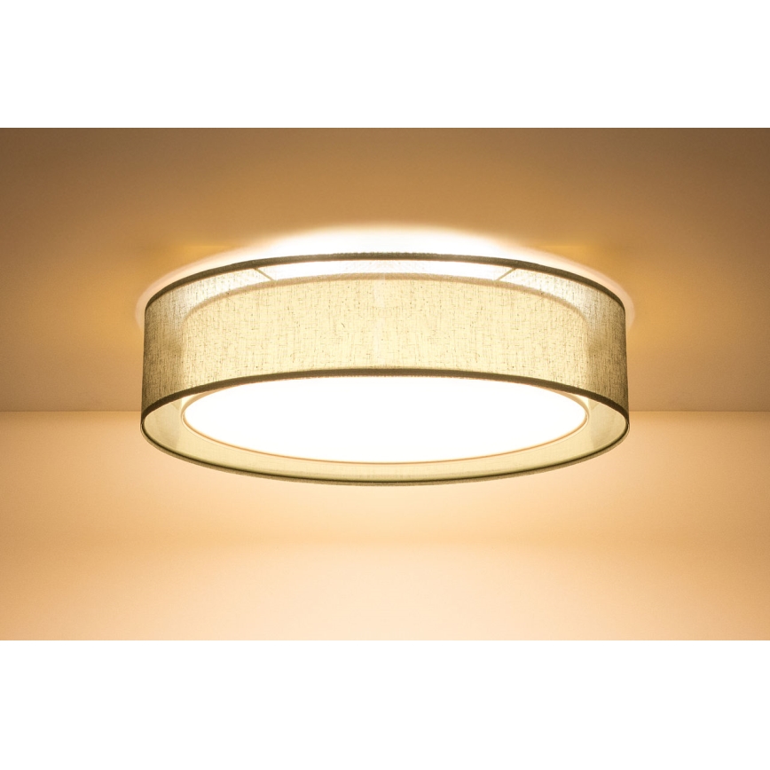 Loftlampe PURO 2xE27/40W/230V Ø 60 cm grøn