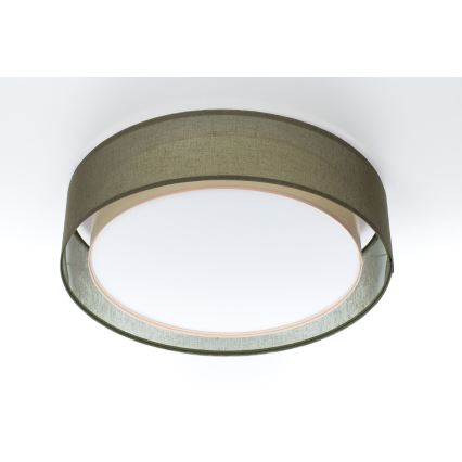 Loftlampe PURO 2xE27/40W/230V Ø 60 cm grøn