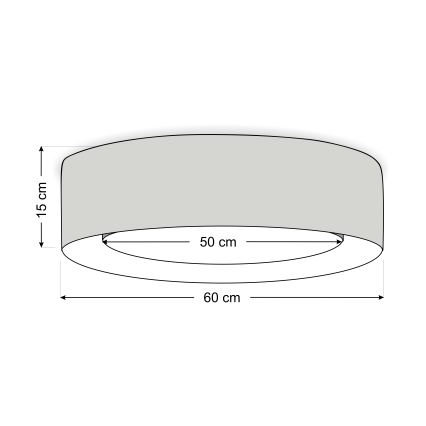 Loftlampe PURO 2xE27/40W/230V Ø 60 cm grøn