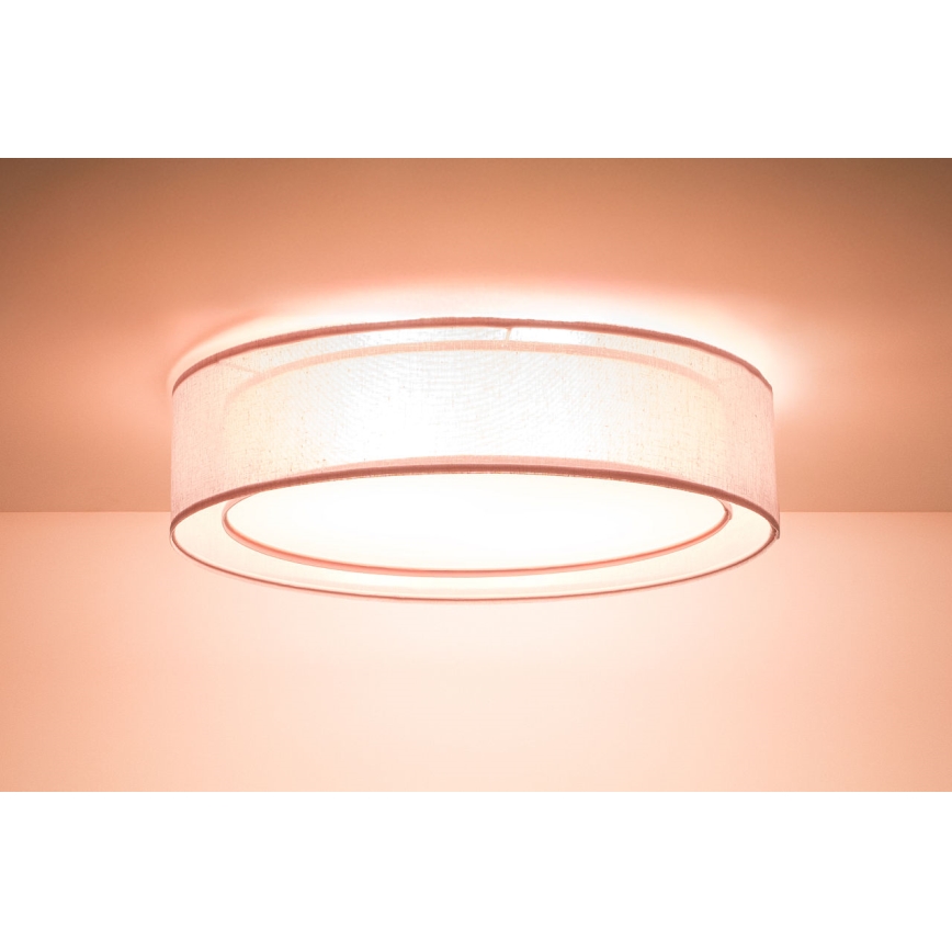 Loftlampe PURO 2xE27/40W/230V Ø 60 cm rosa