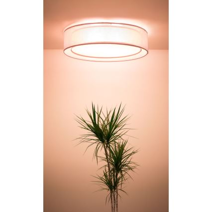 Loftlampe PURO 2xE27/40W/230V Ø 60 cm rosa