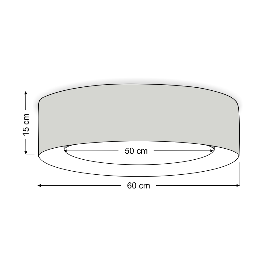Loftlampe PURO 2xE27/40W/230V Ø 60 cm rosa