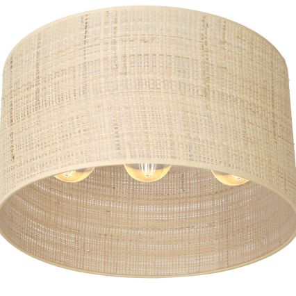 Loftlampe RATTAN 3xE27/60W/230V rattan