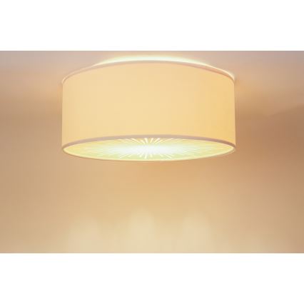 Loftlampe RAYS 2xE27/60W/230V diameter 40 cm beige