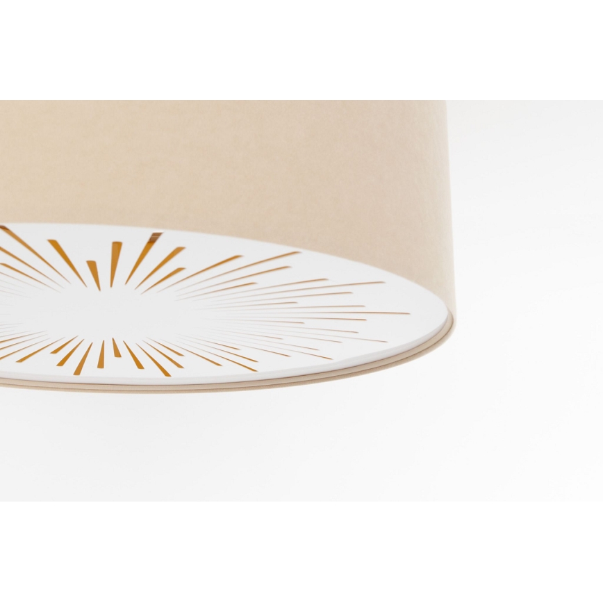 Loftlampe RAYS 2xE27/60W/230V diameter 40 cm beige