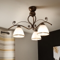 Loftlampe RETRO 3xE27/60W/230V bronzefarvet patina