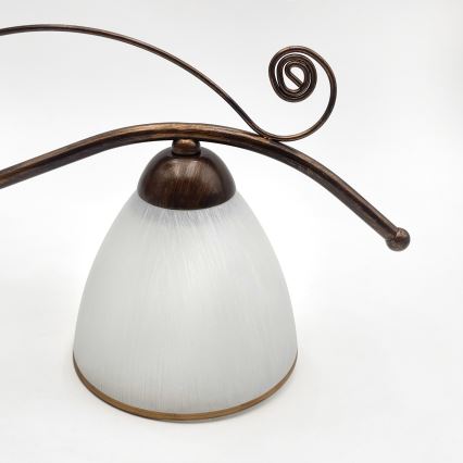 Loftlampe RETRO 3xE27/60W/230V bronzefarvet patina