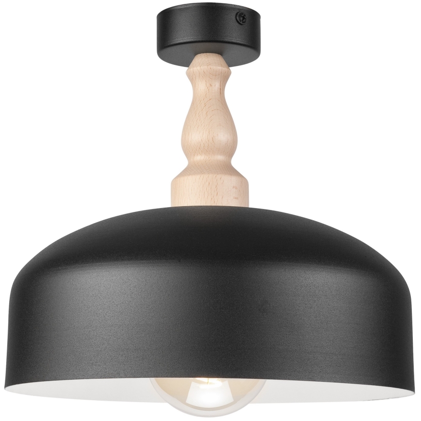Loftlampe RINA 1xE27/15W/230V sort/bøg