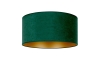 Loftlampe ROLLER 3xE27/15W/230V diameter 60 cm mørk grøn/gylden