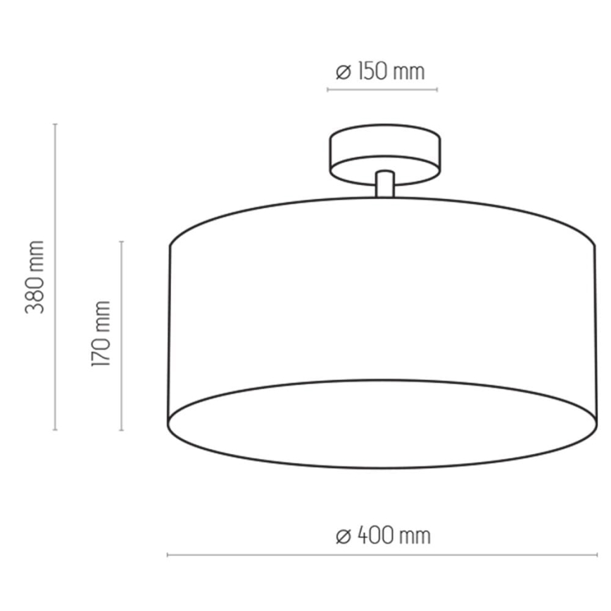 Loftlampe RONDO 4xE27/15W/230V diam. 40 cm beige