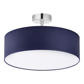 Loftlampe RONDO 4xE27/15W/230V diam. 40 cm blå