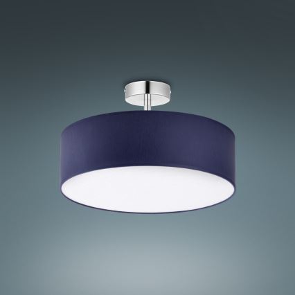 Loftlampe RONDO 4xE27/15W/230V diam. 40 cm blå