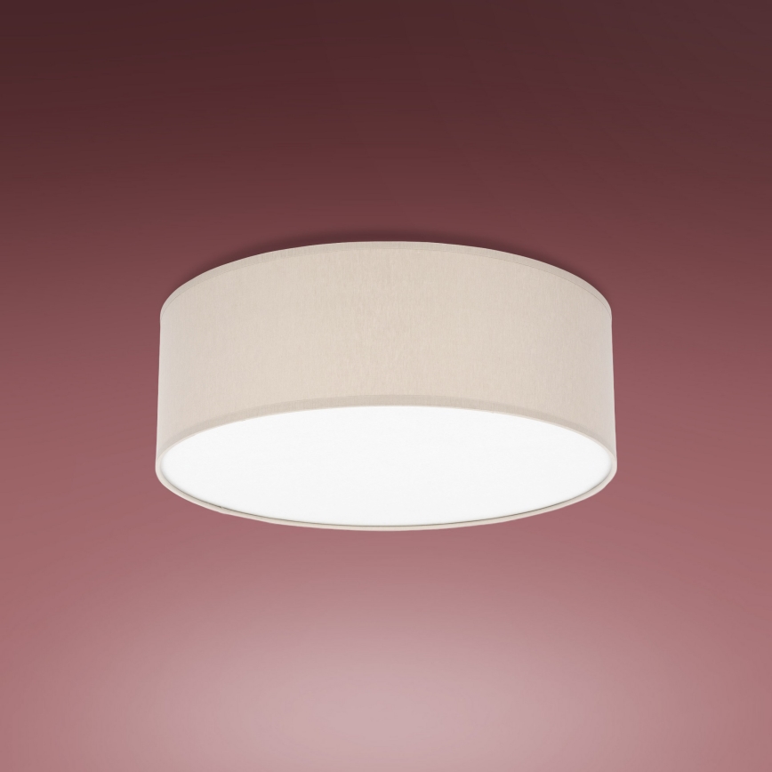 Loftlampe RONDO 4xE27/15W/230V diam. 45 cm beige