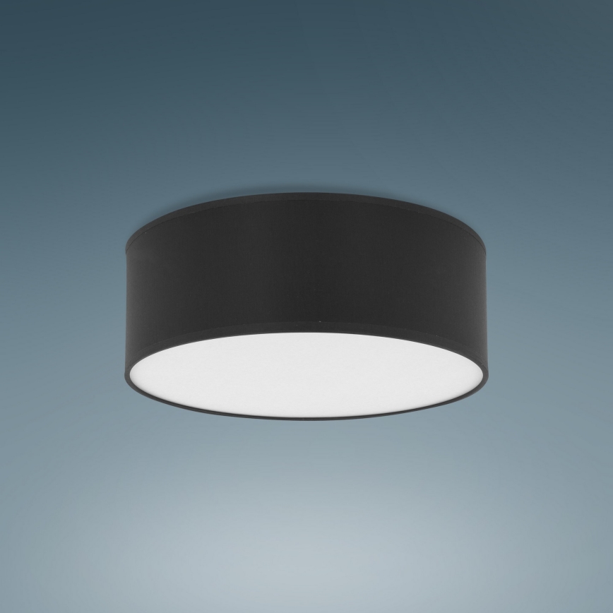 Loftlampe RONDO 4xE27/15W/230V diam. 45 cm sort