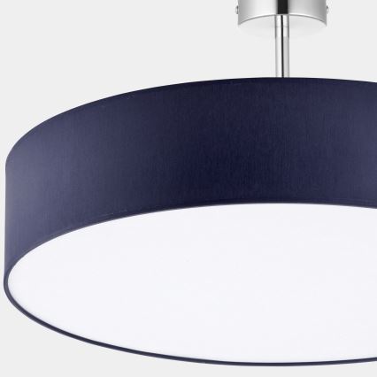 Loftlampe RONDO 4xE27/15W/230V diam. 60 cm blå