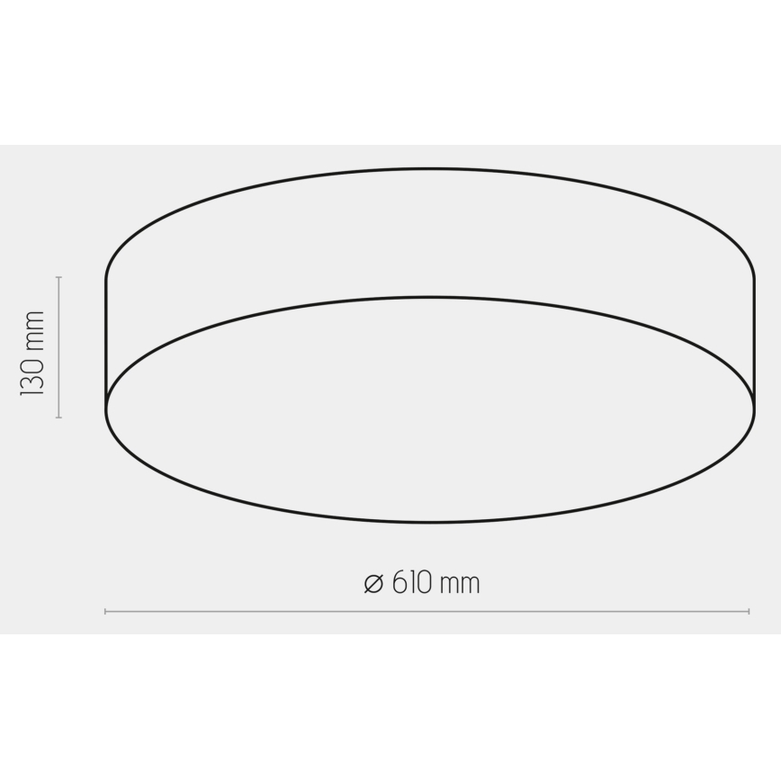 Loftlampe RONDO 4xE27/15W/230V diam. 61 cm beige