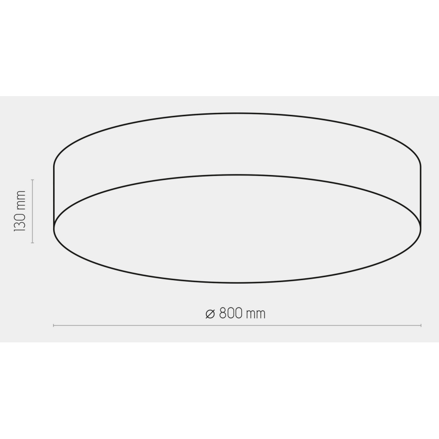 Loftlampe RONDO 6xE27/15W/230V diam. 80 cm hvid