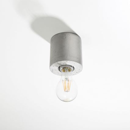 Loftlampe SALGADO 1xE27/60W/230V betongrå