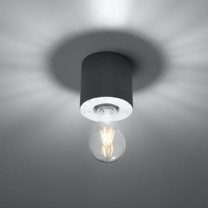 Loftlampe SALGADO 1xE27/60W/230V betongrå