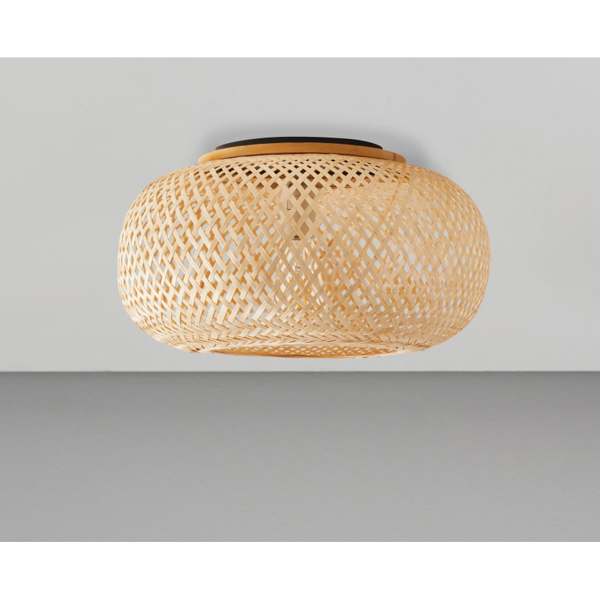 Loftlampe SALOMON 1xE27/10W/230V diameter 40 cm bambus
