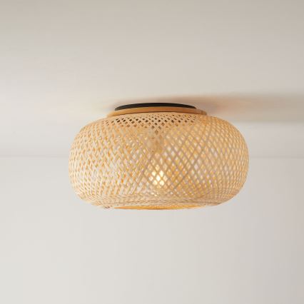Loftlampe SALOMON 1xE27/10W/230V diameter 40 cm bambus