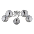 Loftlampe SAVI 5xE14/10W/230V skinnende krom
