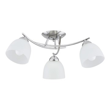 Loftlampe SEVA 3xE27/15W/230V skinnende krom