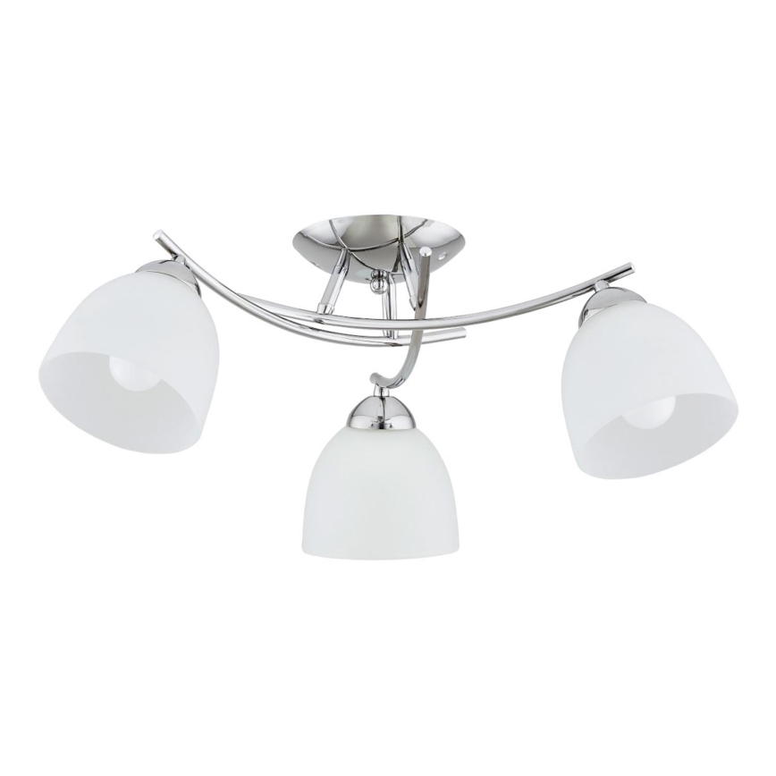 Loftlampe SEVA 3xE27/15W/230V skinnende krom