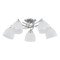 Loftlampe SEVA 5xE27/15W/230V skinnende krom