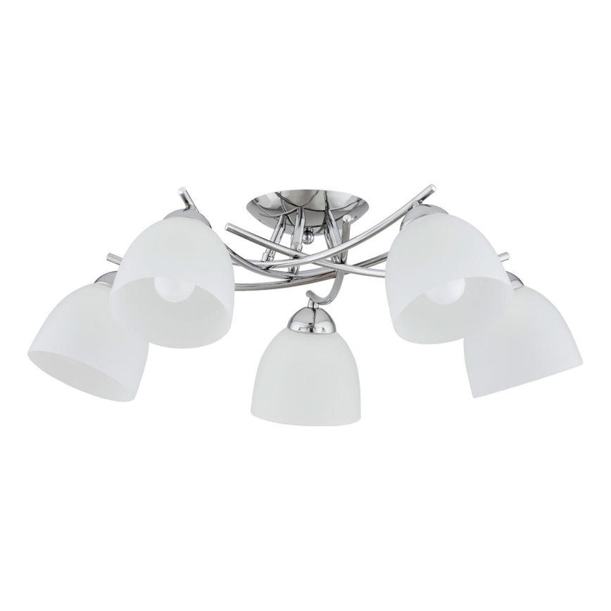 Loftlampe SEVA 5xE27/15W/230V skinnende krom