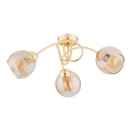 Loftlampe SEYLA 3xE27/60W/230V guldfarvet/beige