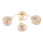 Loftlampe SEYLA 3xE27/60W/230V guldfarvet/beige