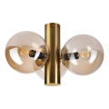 Loftlampe SFERIO 3xE14/5W/230V messing/røget beige