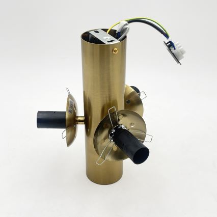 Loftlampe SFERIO 3xE14/5W/230V messing/røget beige